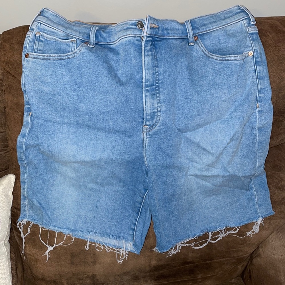 Express Bermuda distressed shorts